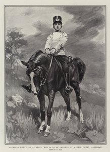 Alfonso XIII, Rey de España, que será coronado hoy en Madrid (sábado) de William T. Maud
